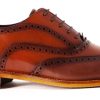 Men Human Scales Brogues | Gustav Cognac