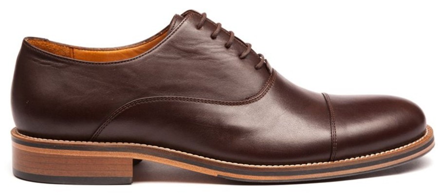 Men Human Scales Oxfords | Benny Dark Brown