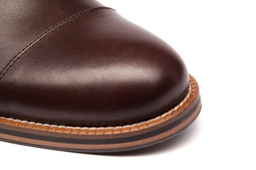 Men Human Scales Oxfords | Benny Dark Brown