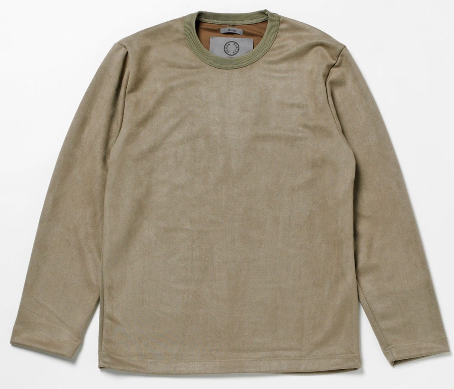 Men Human Scales Sweaters | Wilmer Vegan Suede Lt Grey