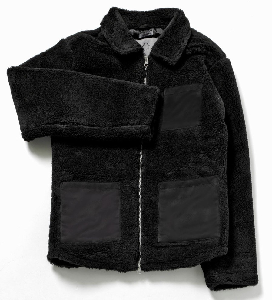 Men Human Scales Overshirts | Rickard Fur Black