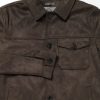 Men Human Scales Overshirts | Mark Vegan Suede Taupe