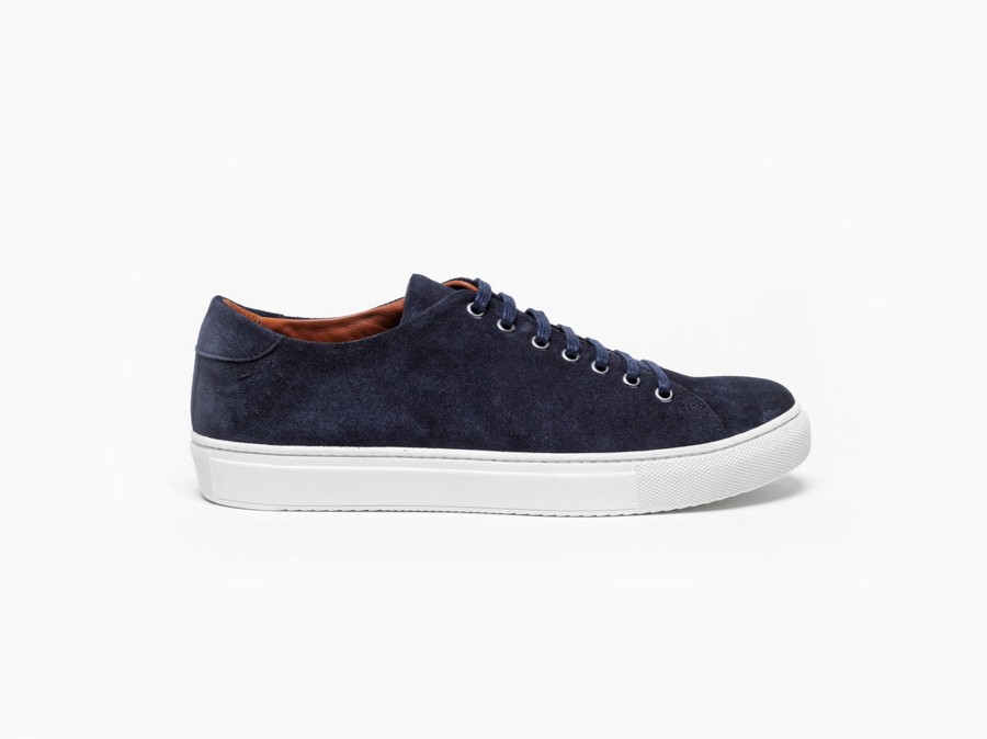 Men Human Scales Sneakers | Herbert Suede Navy