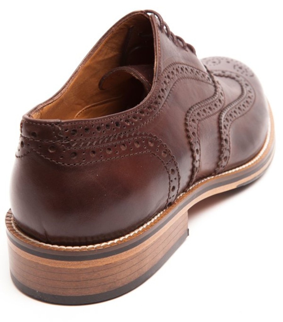 Men Human Scales Brogues | Gerry Dark Brown