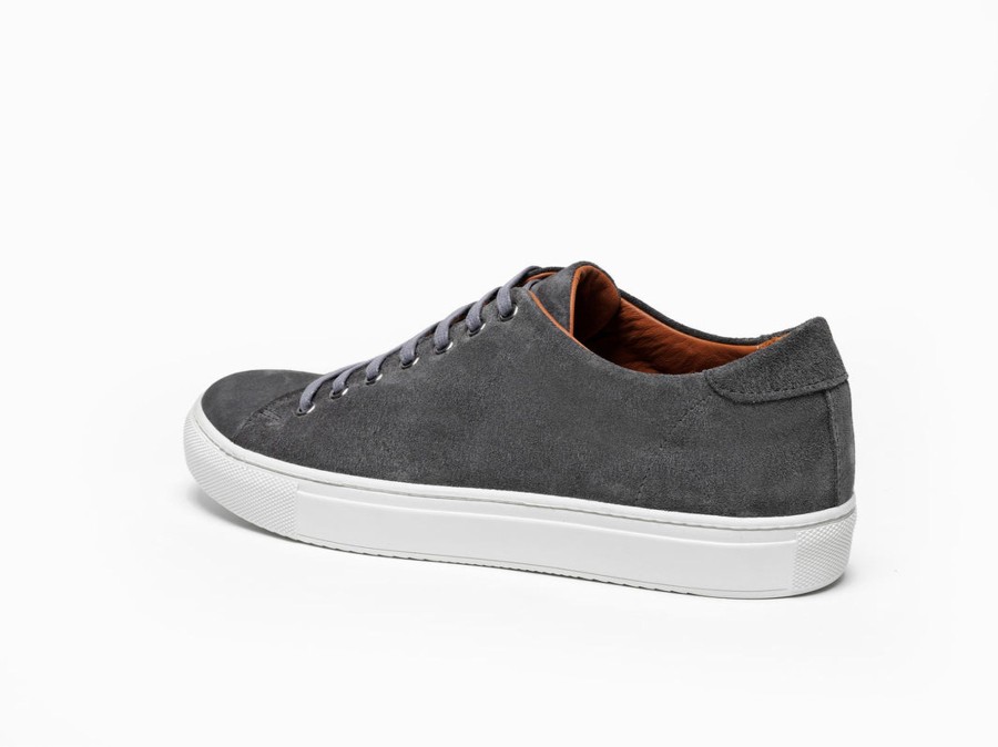 Men Human Scales Sneakers | Herbert Suede Dk Grey