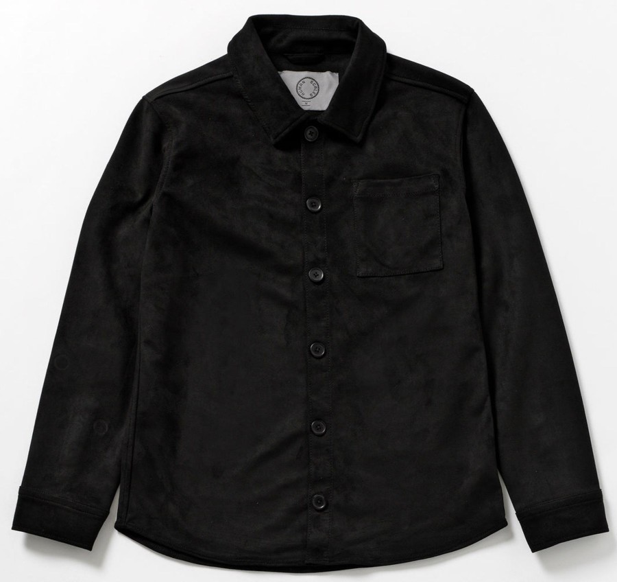 Men Human Scales Overshirts | Rickard Button Black