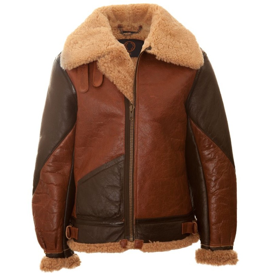 Men Human Scales Leather | Burt Brown Shearling