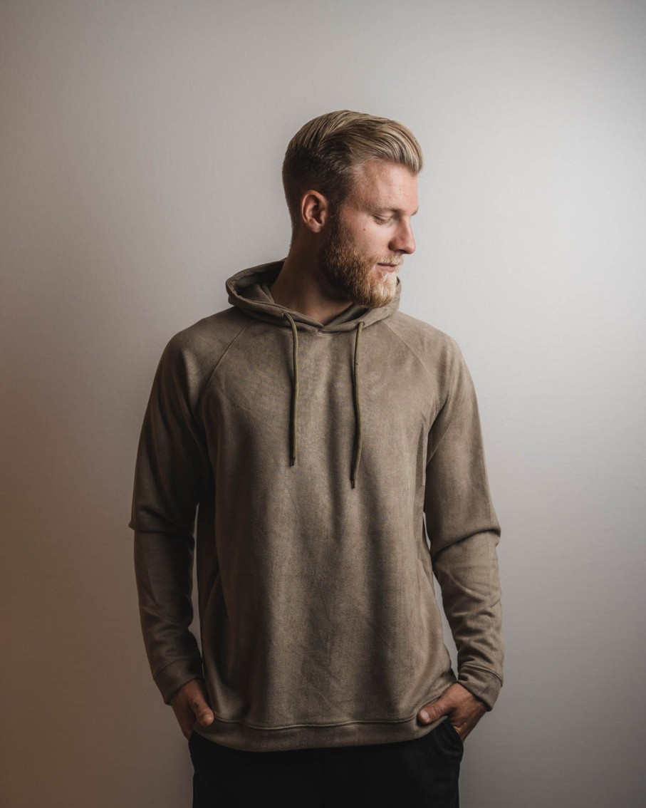 Men Human Scales Sweaters | Hans Vegan Suede Lt Grey