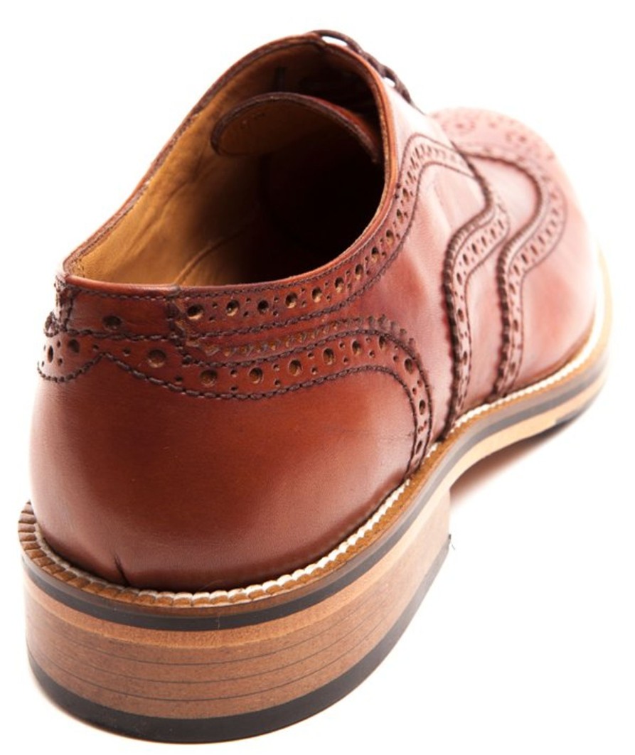 Men Human Scales Brogues | Gerry Cognac